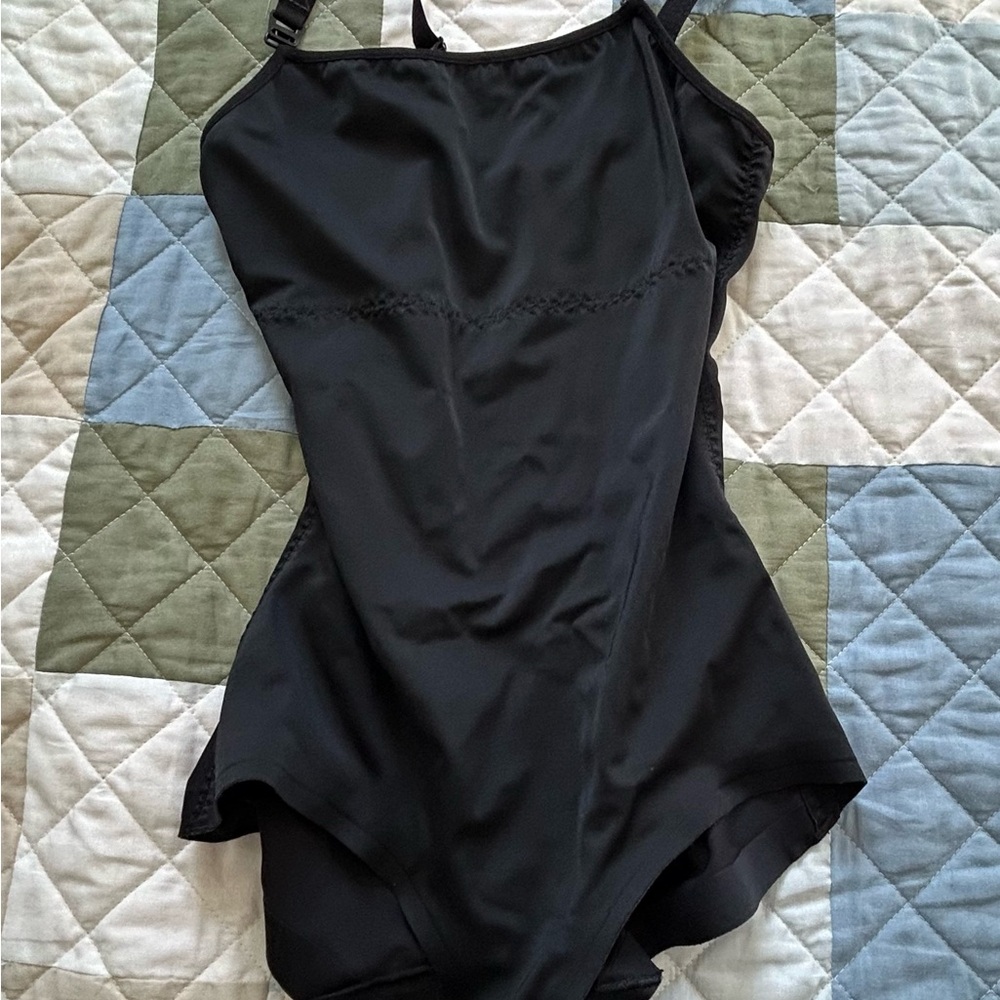 Black Shapewear Bodysuit with Smooth Stretch Fabric